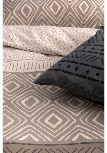 Cotton Collection Kışlık Pazen Çift Kişilik Nevresim Seti Artica Renkli
