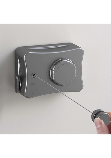 Ganzhoushop Invisibles Teleskopik Çamaşır Askısı Ev Balkonları İçin Yerden Tasarruf Sağlayan Sarkmayan Çamaşır Askısısiyah Çok Renkli