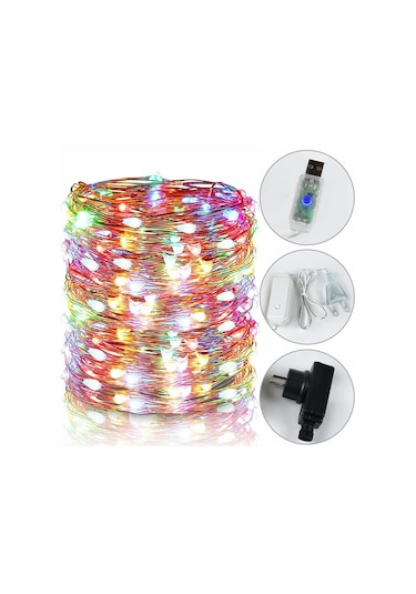 Çok Renkli 1000led Dize Işıklar Şebekeyle Çalışan Bakır Tel Işıklar Su Geçirmez Işıklar Par Odası Noel Dekoratif Led Işık 56556288 Çok Renkli