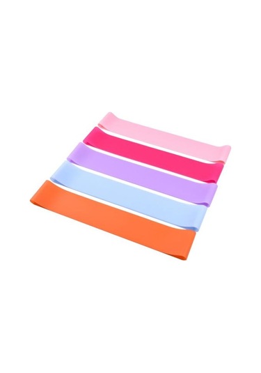 Pratik Direnç Bantları Yüksek Elastikiyet Kaymayı Önleyen Vücut Şekillendirme Pembe