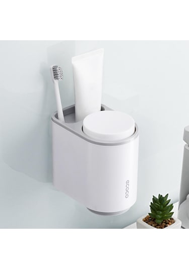 Suntek Magideal Ev Apartman Çifti Için 2 Manyetik Bardaklı Duvar Gri