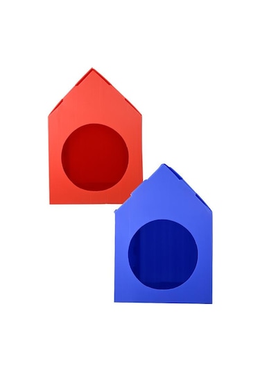 Temel Özel Üretim Plastik Kedi Evi 2'li