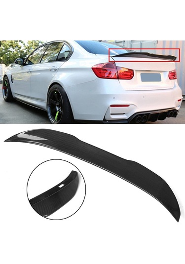 Autogp Bmw F30 Psm Bagaj Üstü Spoiler Siyah Boyalı 2012 / 2018 Agp-bg-1027