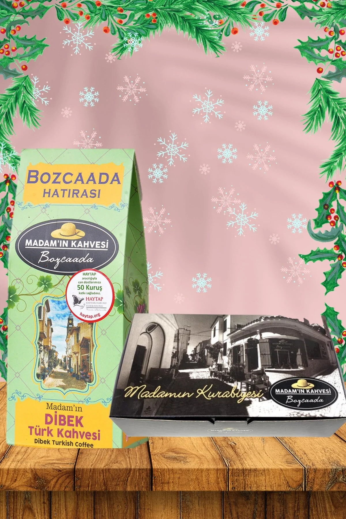 Dibek Türk Kahvesi Ve Bademli Kurabiye - 2'li Lezzet Paketi Türk Kahvesi