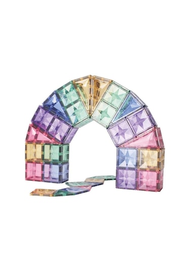Cleverclixx Large Creative Pack Manyetik Bloklar, Pastel 125 Parça