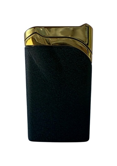 Premiumquality Tek Torch Pürmüz Mat Siyah Gold Metal Puro Çakmağı - Tr8635
