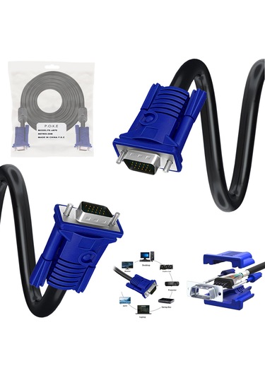 Vga Kablo 3+6 15pi N E/e Fi Ltreli 20mt Poke