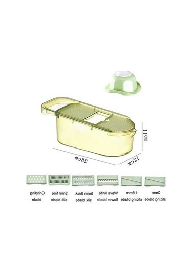 Fastbuy Mutfak El Korumalı 3 Bıçaklı Dilimleyici - Patates Ve Salatalık Kesici Diğer
