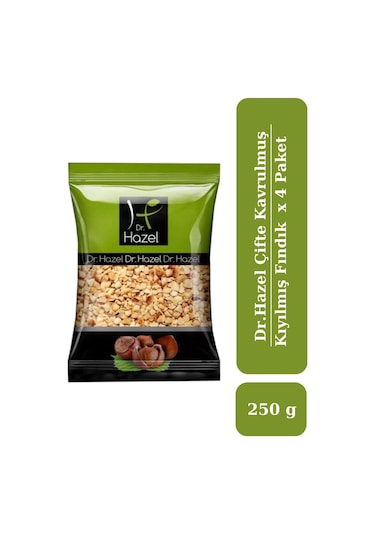 Drhazel Çifte Kavrulmuş Kıyılmış Fındık 250 G X 4 Paket 250 G