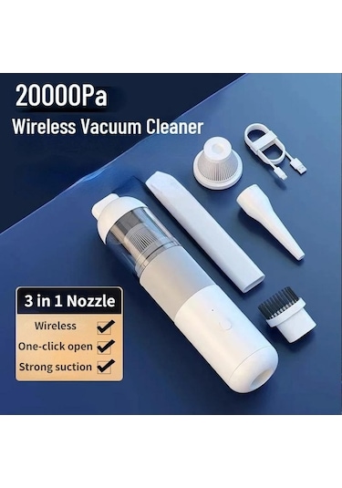 Maoyaya V01 Toz Toplayıcı Süpürgesi Siyah Şarj Kablosuz El Edilebilir Araç Db Siyah