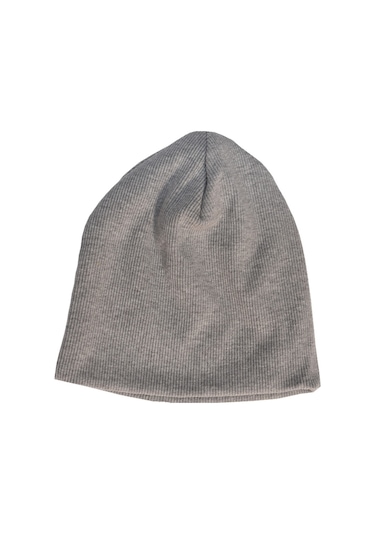Luess Çocuk Unisex Fitilli Kışlık Bere Gri Melanj