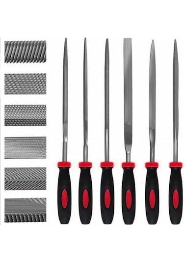 Mini Eğe Seti - 6 Parça, 18 Cm