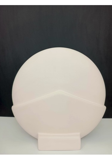 Skandinav Tarzı Yuvarlak El Yapımı Doğal Ham Beyaz Obje, Ev Dekoru