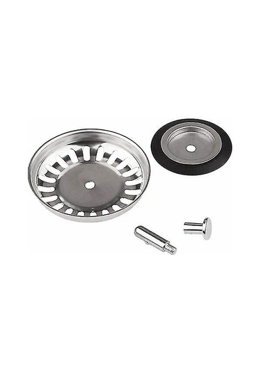 Klasik Süzgeç Tepsisi Çapı 78 Mm, 2'li Paslanmaz Çelik Mutfak Gider Filtresi Seti, Mutfak Ve Banyo İçin Evrensel Gider Filtresi