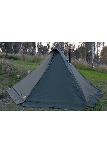 Bushlove Mega Xl Hot Tent Teepee Soba Çıkışlı Çadır V2 Haki