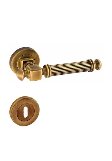 Doğanlar Konsept Bosfor Rozetli Kapı Kolu Olifka Antik Sarı Oda