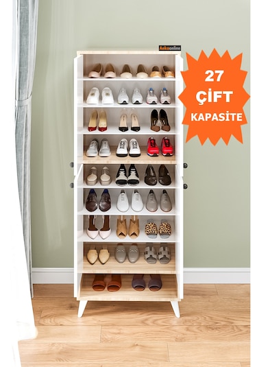 Ae-1088 Patentli İmaj Sonomo Ayakkabılık, 9 Raflı, Ayaklı, 4 Kapa