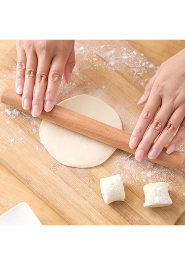 2024 Yeni Kayın Katı Ahşap Ev Hamur Cilt Mini Merdaneler Pin