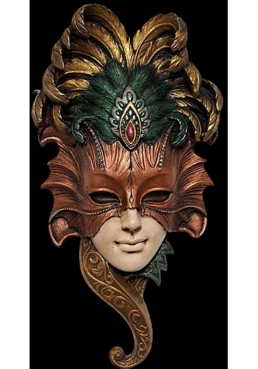 Renkli Korsan Mask 28cm 18cm