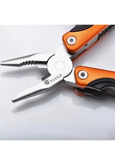 Tools Çok Amaçlı Pense Paslanmaz Çelik Katlanır Bıçak Kamp Açacak & Tirbuşon 001