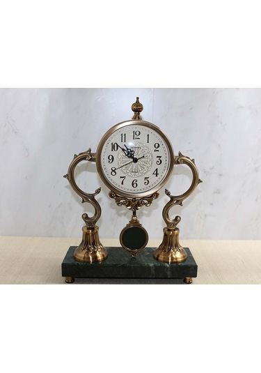 Altı Mermer Sarkaçlı Masa Üstü Saat