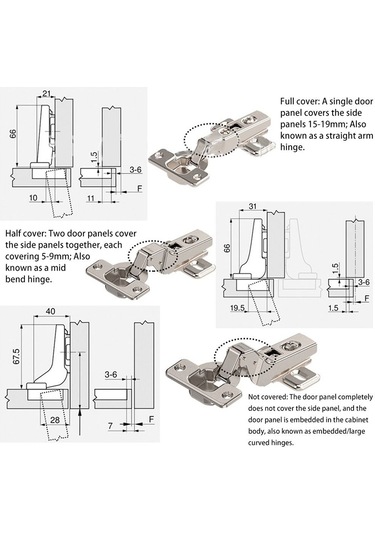 Ayarlanabilir Düz Kol, Hızlı Yüklemeli Otomatik Amortisör Düz Kol Menteşesi,