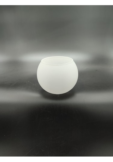 Küçük Avize Camı.beyaz Çap:10.00cm-duy Yuvası:3.00cm E.14 Mat - Süt Beyaz