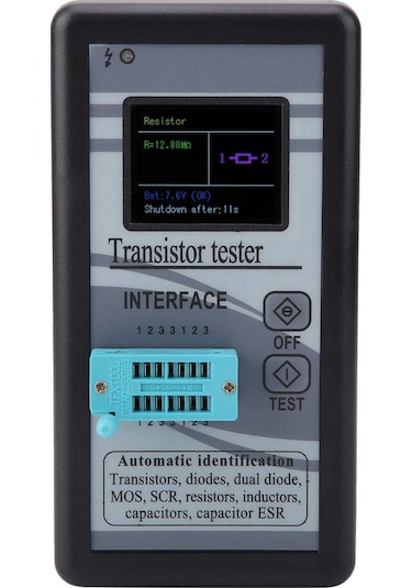 M328 Çok Fonksiyonlu Lcd Ekran Dijital Transistör Test Cihazı 0.5ω - 50mω
