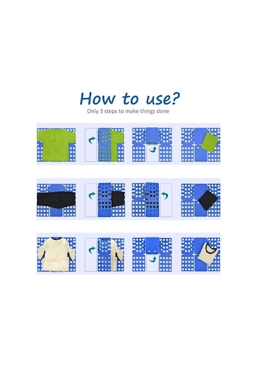 Gül-giysi Katlanır Tahta Giyim Klasörü Bender T Shirt Süveter Organizatör Çamaşır Giyim Plastik Hızlı Giysi Saklama Organizatör