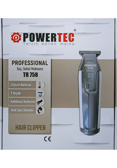 Powertec TR758 Profesyonel Saç ve Sakal Kesme Makinesi