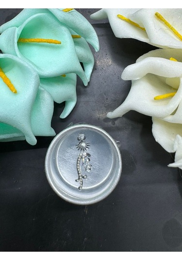 Yüz Taşı Face Gems Yapışkan Burun Parmak Hızma Model30 Gümüş