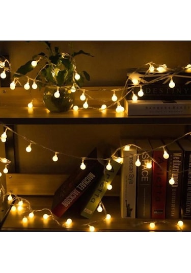 Minik Top Led Işık, 3 Metre, Yılbaşı Ağaç Işığı, Noel Işıklandırması, Ev Süsleme, Kamp Işığı