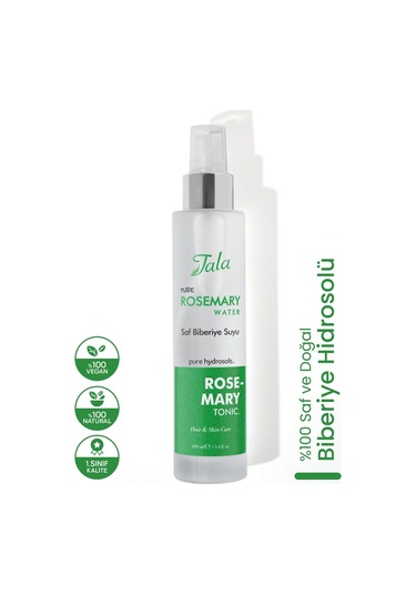 Tala Biberiye Suyu Dökülme Karşıtı Ve Saç Uzamasını Destekleyici Saç Toniği %100 Saf Ve Doğal 100 ML