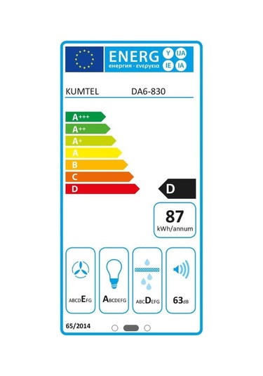 Kumtel DA6-830 Duvar Tipi 60 CM Davlumbaz