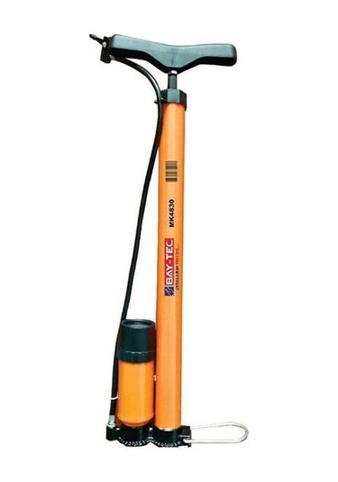 Baytec Saatli Elden Basmalı Bisiklet Pompası Turuncu Mk4830