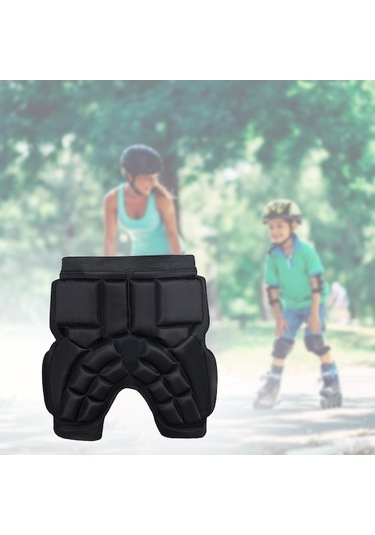 Trendooze Yastıklı Yastıklı Pedi Koruyucu Koruması Koruma Kalça Kalça Çocuk İa Siyah