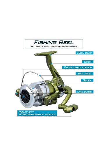 İplik Balıkçılık Reel 5 + 1 Rulman Topları 1000-4000 Serisi Metal İplik Makarası Tekne Kaya Balıkçılık Tekerlek 1000 Serisi