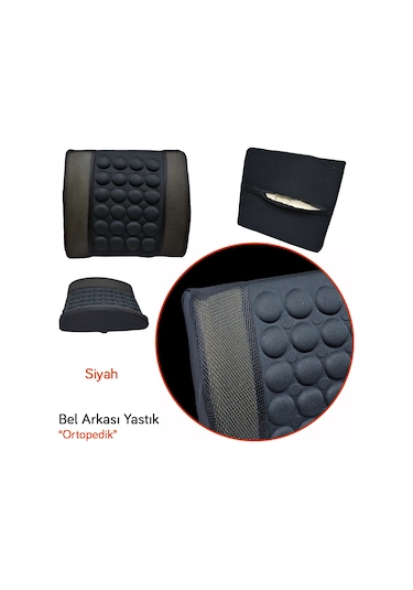 Carub Bel Arkası Yastık Ortopedik Siyah Br4819020