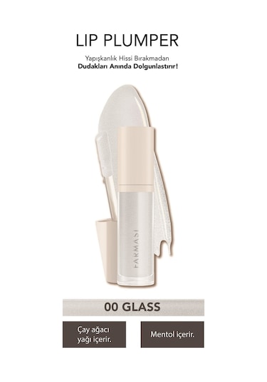 Farmasi Renkli Dudak Dolgunlaştırıcısı 00 Glass 8 ML