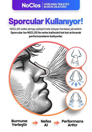 Noclos Nefes Açmayı Destekleyen Burun Dilatörü 2'li