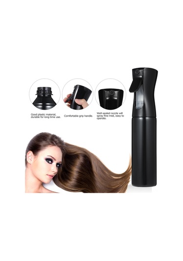 Yifomall 300ml Saç Ve Bahçe Sprey Şişesi - İnce Püskürtmeli, Sızdırmaz, Rahat Tutuşlu Siyah Sprey Şişesi
