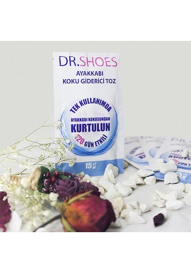 Dr. Shoes 120 Gün Etkili  Ayakkabı Koku Giderici Toz 15 G 5 Adet