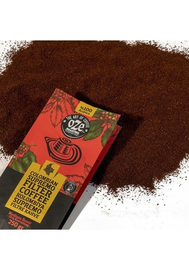 Oze Colombian Supremo Filtre Kahve 250 G Makine Kağıt Filtre - Metal Filtre