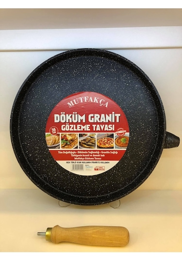 Mutfakça Döküm Gözleme Bazlama Krep Et Balık Tavası 36 CM