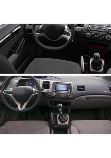 Power Resulting Honda Civic 6 Vitesli İçin Gri Kulise Gear Shift Topuzu 176337560 Gri