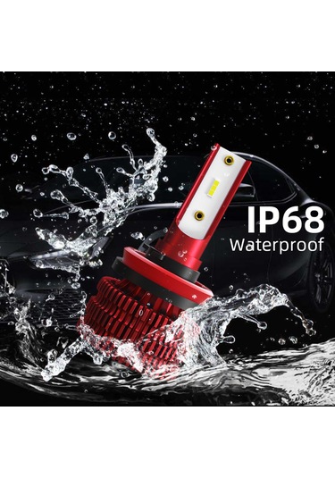 Youtek K5 Araba Led Farları H8/h9/h11 6000k Soğuk Beyaz 4000lm 36w Plug&play Ip68 Su Geçirmez Isı Dağıtımı