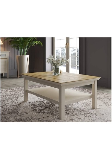 Sakura Beyaz - Ceviz Frn - 21024 Misto Orta Sehpa Beyaz - Ceviz