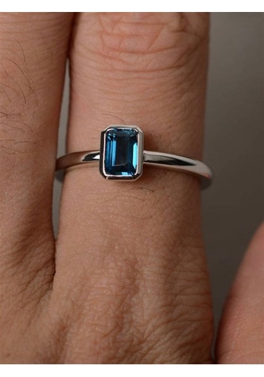Luiziyanna London Bulue Topaz Yüzük Ak1514