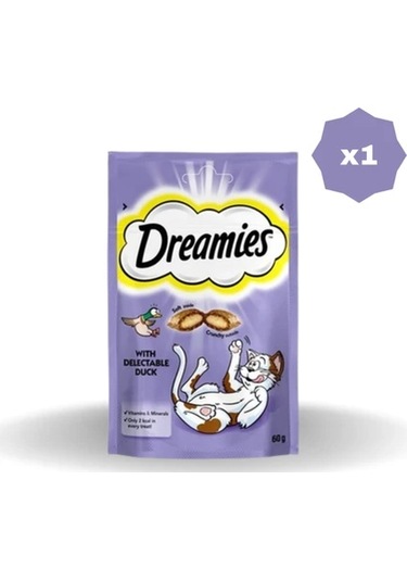 Dreamies Kedi Ödül Maması Ördekli 60 Gr - 1 Adet