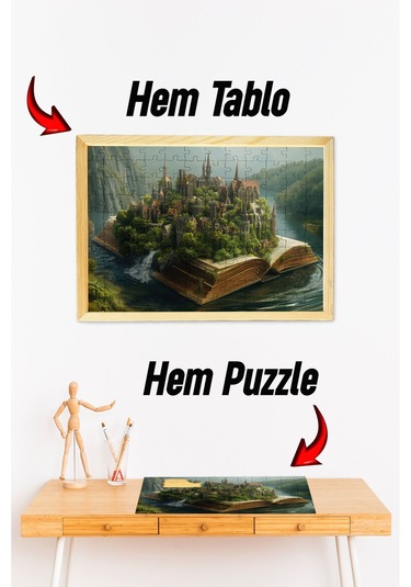 Ahşap Çerçeveli Puzzle - Tablo Hthp - 009 23 X 32 120 Parça